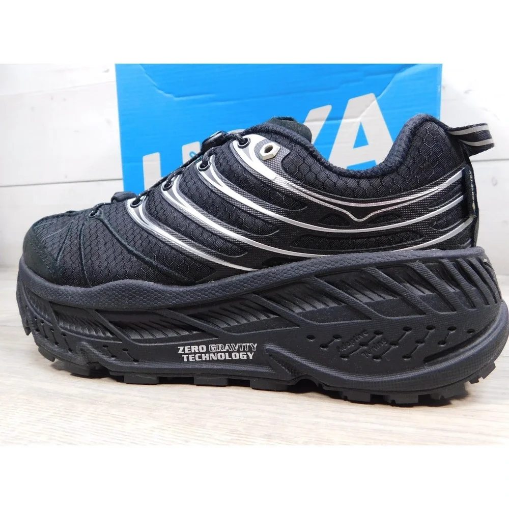 Hoka Stinson Evo GTX Gore-Tex Black Silver 1173890-BKSV Mens 5 Womens 6 Unisex